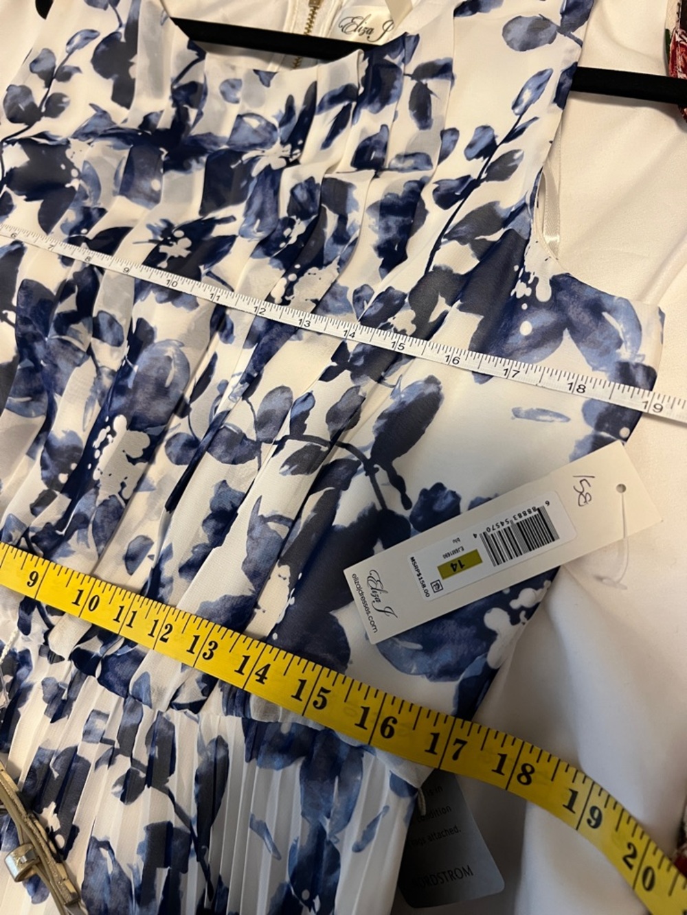 ✨ NWT Eliza J Floral Pleated Maxi Dress – Size 14 ✨ - Picture 8 of 8